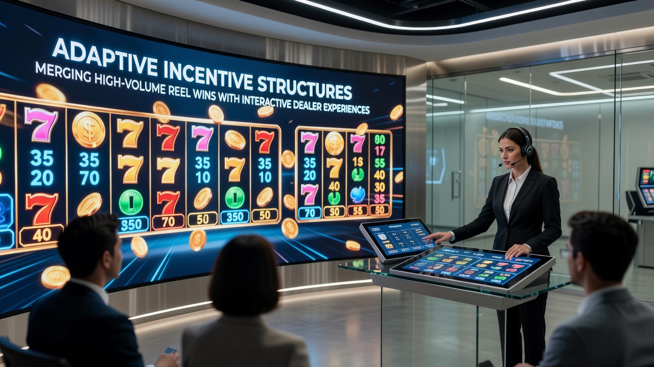 Close-up of portable device screen showing live dealer interaction merged with sports wager options and reel win counters under active incentives