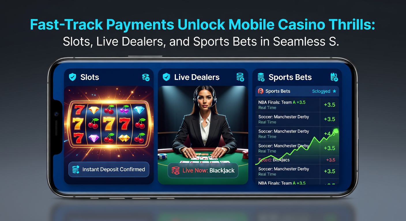 Live blackjack table on mobile with dealer waving and instant deposit notification popping up beside betting options