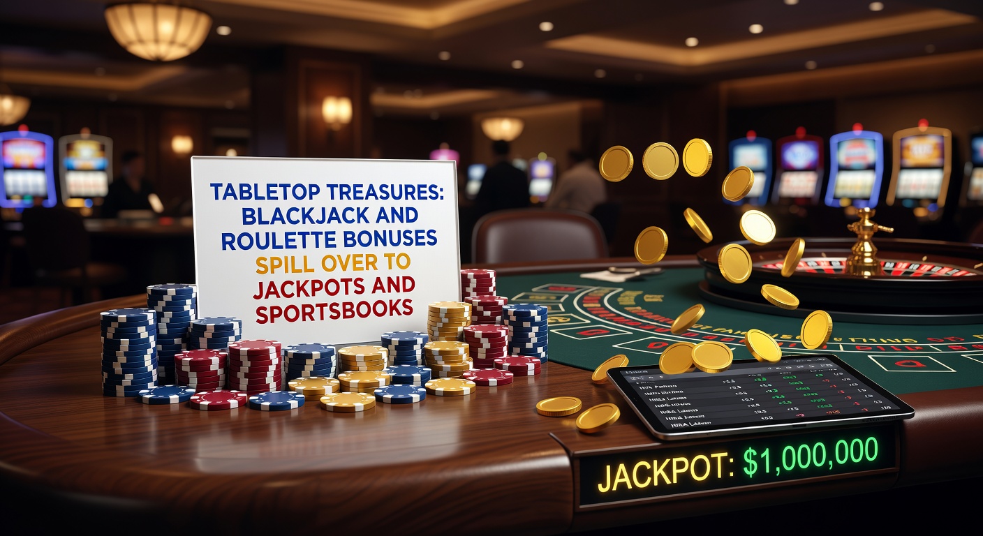 Dynamic split-screen showing roulette ball landing, slot jackpot exploding, and sportsbook odds updating in real-time