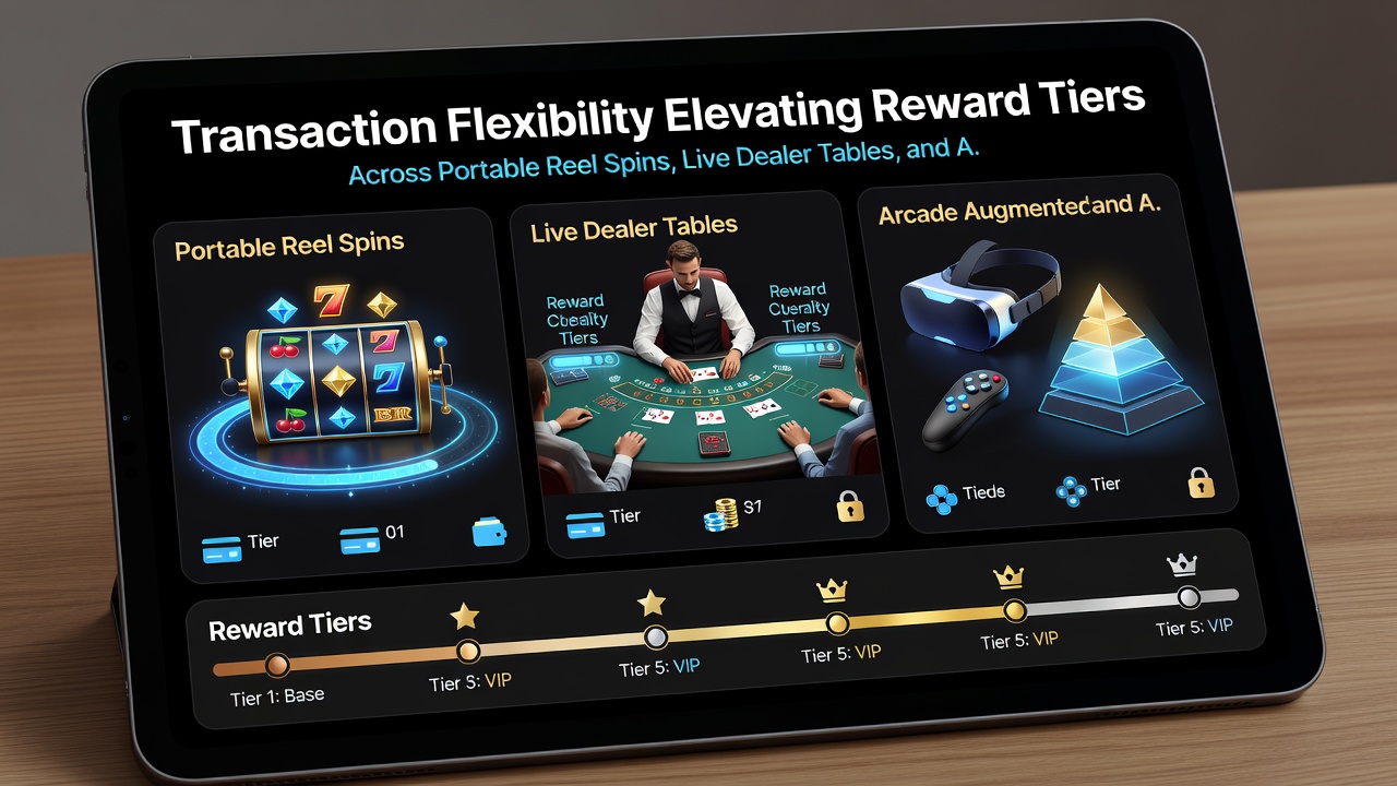 Live dealer table interface with integrated payment and reward tier display